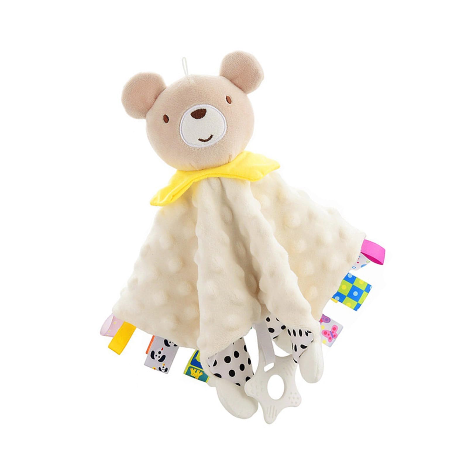 carotoe Baby Appease Towel Small Comforting Blanket Lovely Animal Soothing Doll Toddler Comforter Pacify Soother Toy Infant Soothing Comfort Toy