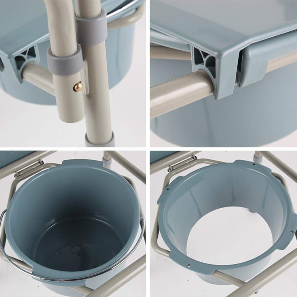 Sgabello da Doccia, Sedile da Doccia, Sedile per WC Regolabile, Sedia Comoda Indipendente, Cuscino per Vasino Portatile per Anziani