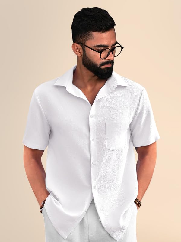 Image of Pinkmint Popcorn Regular Fit Half Sleeve Shirt for Men Combo Casual Shirt ll Sumeer Wear