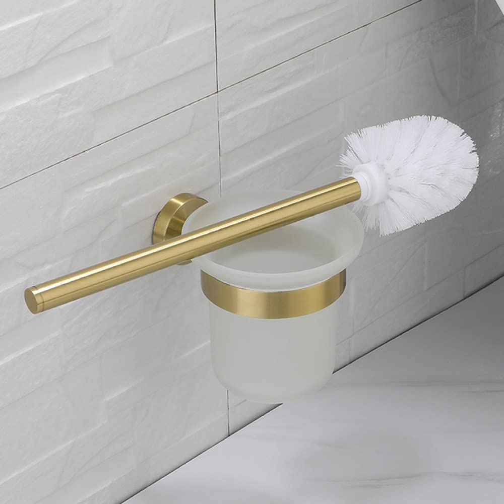 Kit quincaillerie de salle de bain or brossé pour éliminer le désordre au sol avec support mural