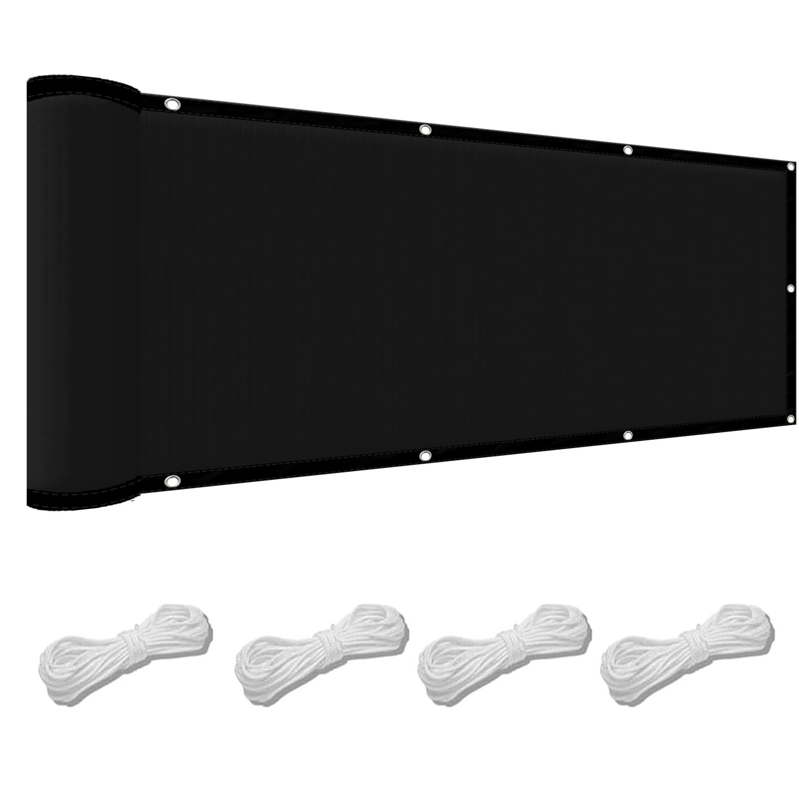 Camping Shade Tarp 80 x 100 cm(31 x 39inch) Waterproof Patio Awning Canopy 98% UV Block with Free Rope & Fixing Kit Garden Patio Party Sun Shades, Black