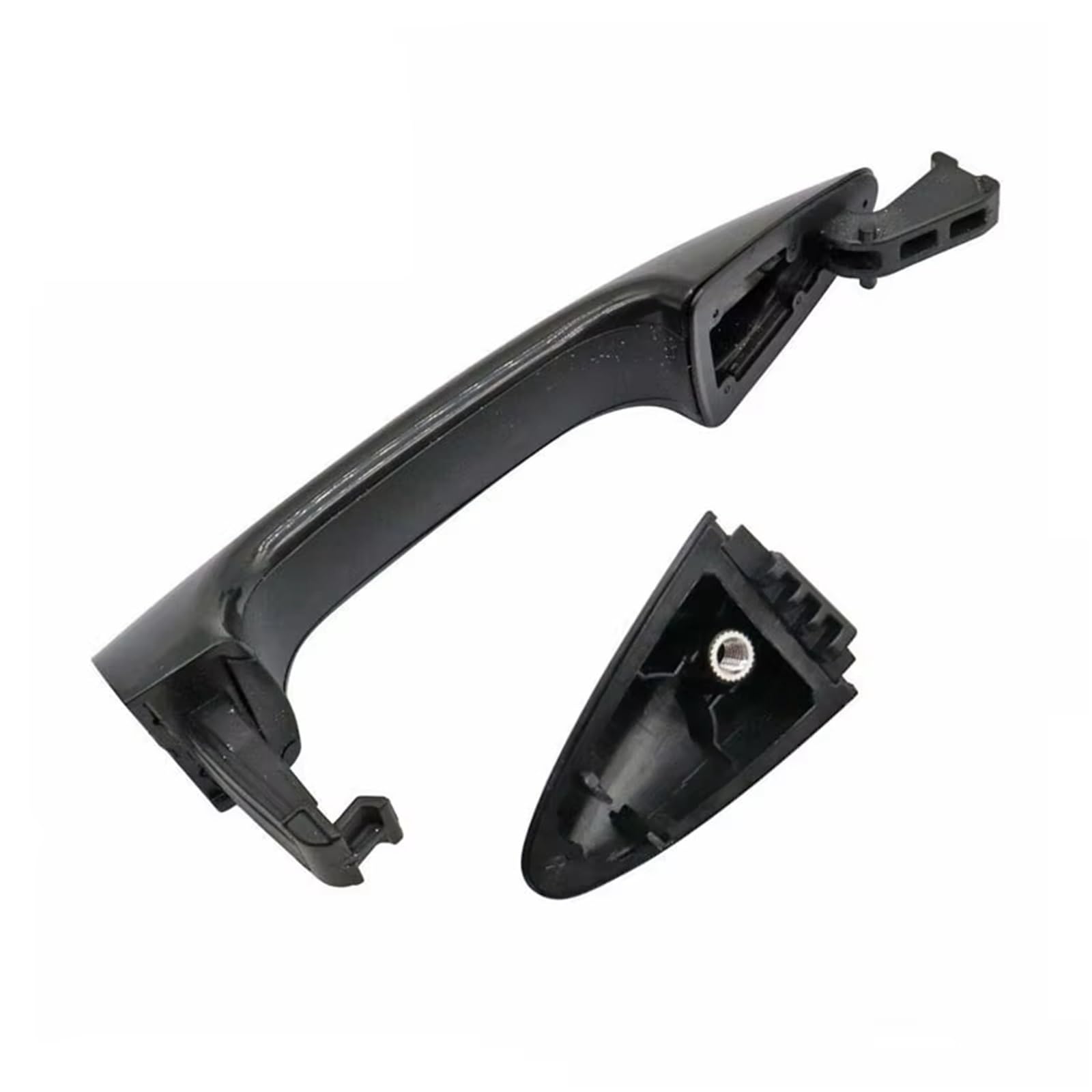 Byskjz One Color Car Exterior Door Handle For Hyundai For Accent 2012-2017 82651-1R000 82661-1R000 Car Exterior Door Handle Black Outside Handles Outer Puller(Rear Left)