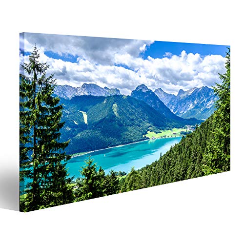 Bild auf Leinwand achensee in österreich - pertisau Wandbild Leinwandbild Kunstdruck Poster 100x57cm Bild auf Leinwand achensee in österreich - pertisau Wandbild Leinwandbild Kunstdruck Poster 100x57cm
