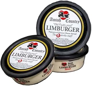 Amish Limburger Cheese Spread 3-Pack – Authentic German-Style Soft Cheese, Bold & Creamy Old-World Flavor, Traditional Specialty Cheese