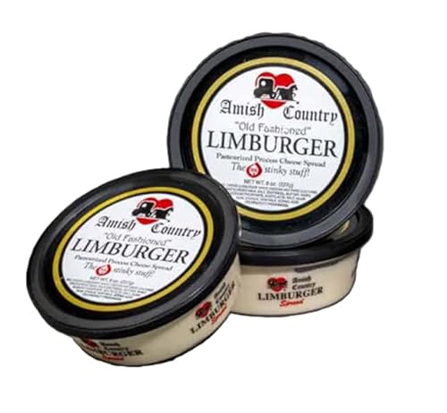 Amish Limburger Cheese Spread 3-Pack – Authentic German-Style Soft Cheese,