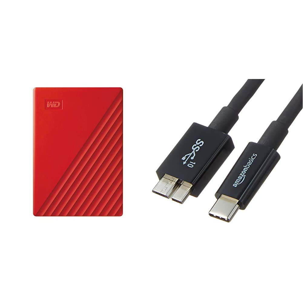 m★2TBポータブルHDD WD MyPassport★ケーブル2種類付き Amazon | WD ポータブルHDD 2TB USB3.0 ホワイト My Passport