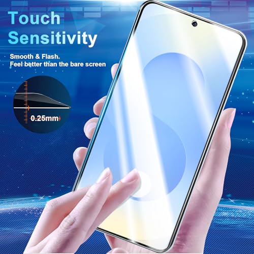 Image of 2+2 Pack Privacy Screen Protector Compatible with Galaxy S25 FE 5G - 2 Tempered Film + 2 Camera Lens Glass - High Clarity - Bubble Free - Anti-Spy Protection - Anti-Shatter