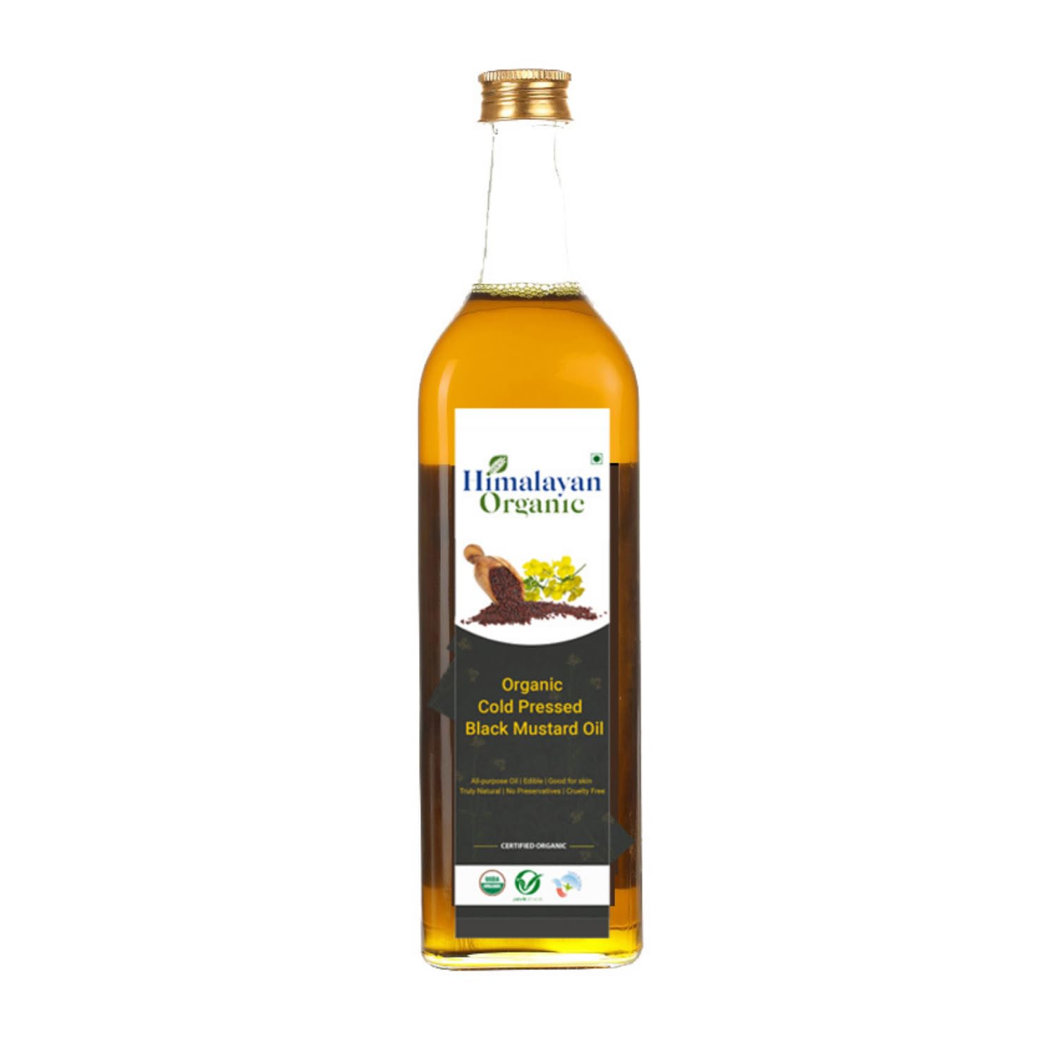 HIMALAYAN ORGANIC Black Mustard Oil 1 litre | Cold Pressed Oil | Sarso Oil | Chemical-Free | Naturally Cholesterol Free | pure mustard oil for cooking| Kali Sarso ka Tel, sarso oil 1 litre (B0CFF244ZF) Amazon Price History, Amazon Price Tracker