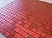 FLEXIPIXTILE, Modern Aluminum Mosaic Tile, Peel & Stick, Backsplash, Accent Wall, 1 sq.ft.,RED Velvet