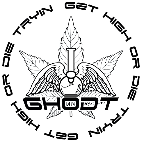 GHODT Bong aus Glas 35cm 40mm Durchmesser - 18.8 Chillum - Glasbong im Erlenmeyerkolben Style - inklusive Sieb