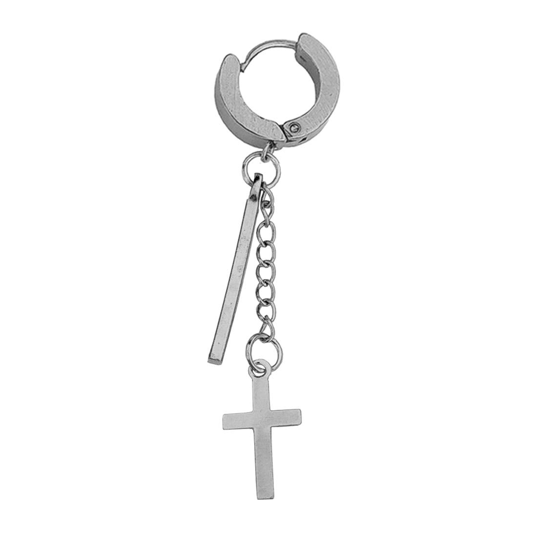 Sullery Religious Jesus Christ Cross Silver Stainless Steel Hoop Earrings For Men And Women (B08ZJTL87J) Amazon Price History, Amazon Price Tracker