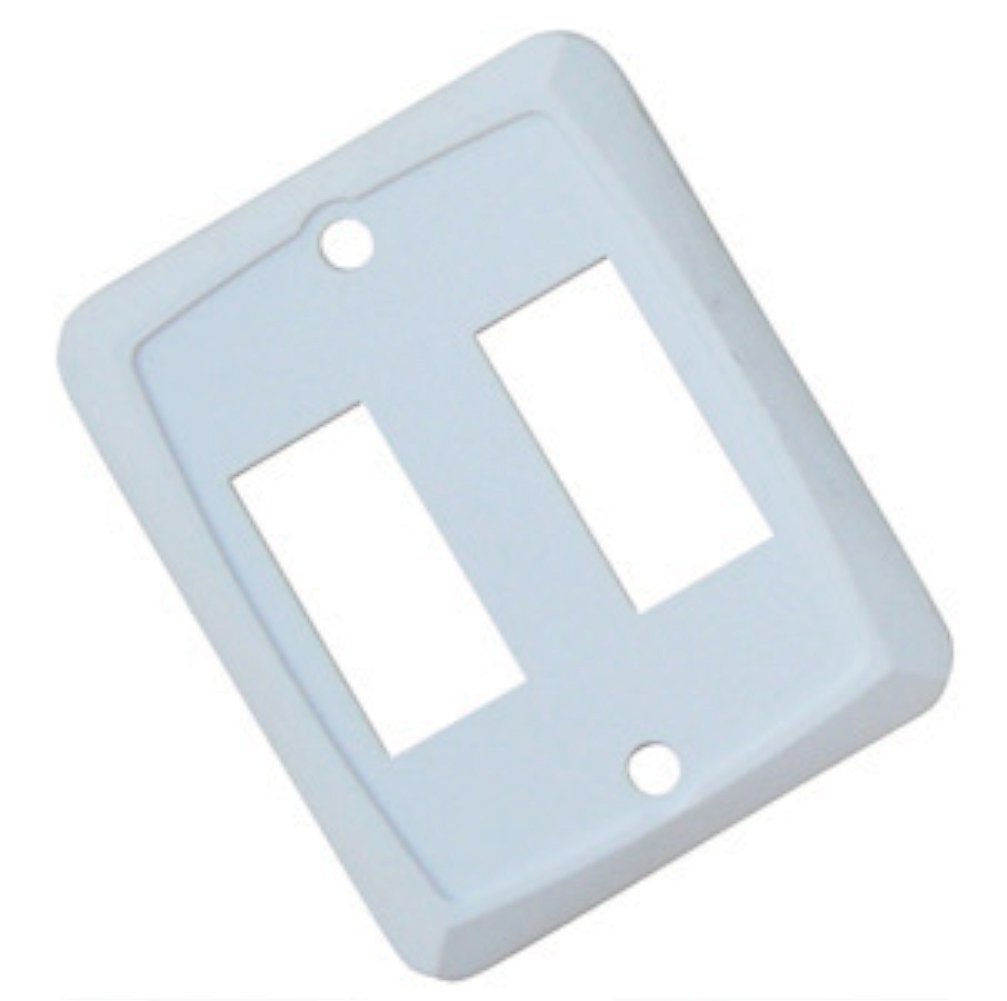 Diamond GroupP7201C White Double Switch Face Plate