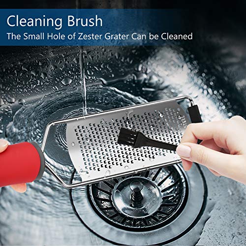 Premium Multipurpose Cheese Grater - Zester, Chocolate, Ginger Grater, Carrot Zesters, lemon Graters For Kitchen, Grater Soft Grip Handle, Hand-held Kitchen Tool, Dishwasher Safe. AsonTao