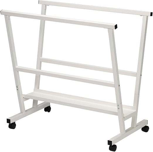 MEEDEN Print Rack - Art Storage Rack with Rolling Casters - Metal Print Display Rack for Artworks, Posters, Print - White