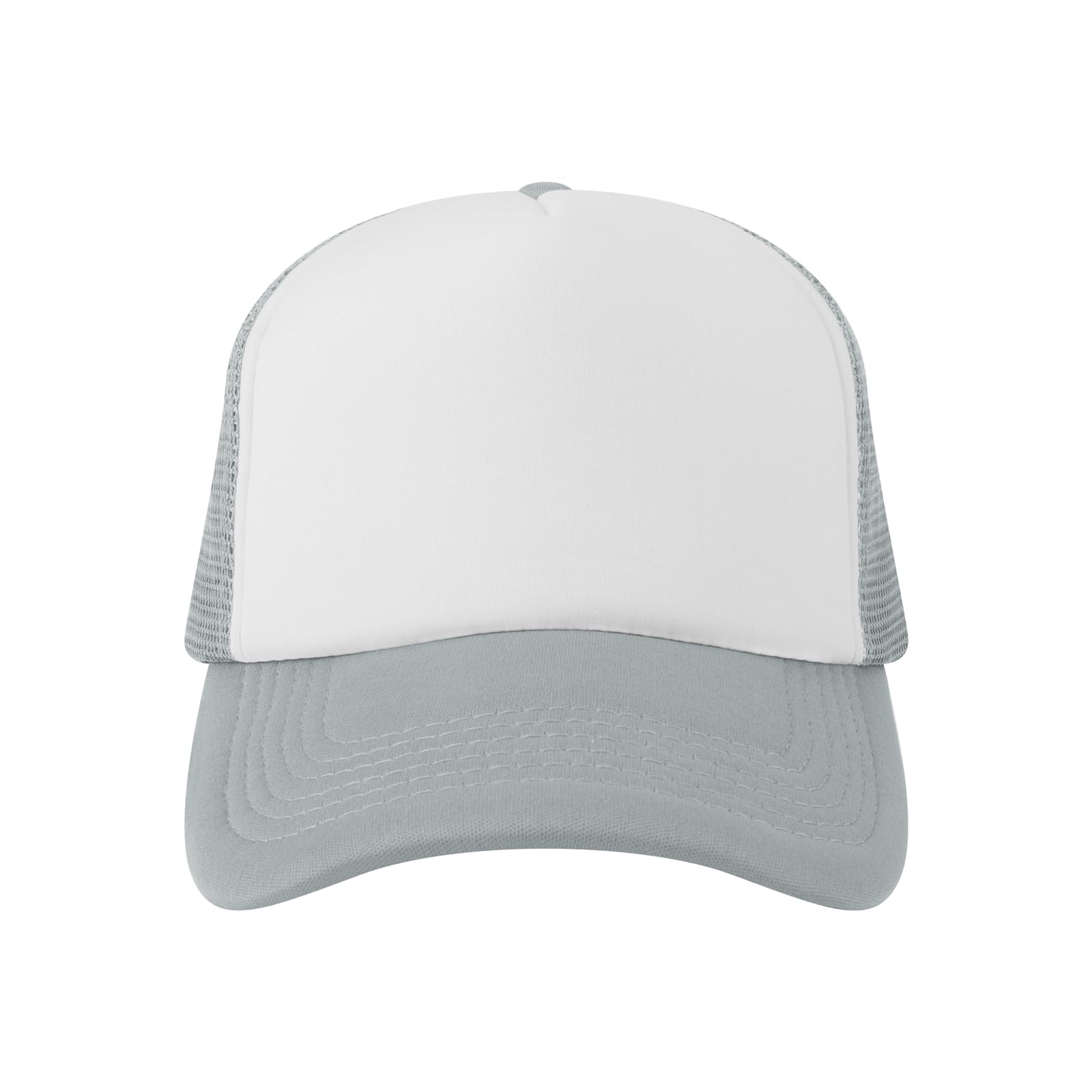 TOPTIE 5 Panel Foam Front Trucker Hat High Crown Mesh Back Snapback Cap