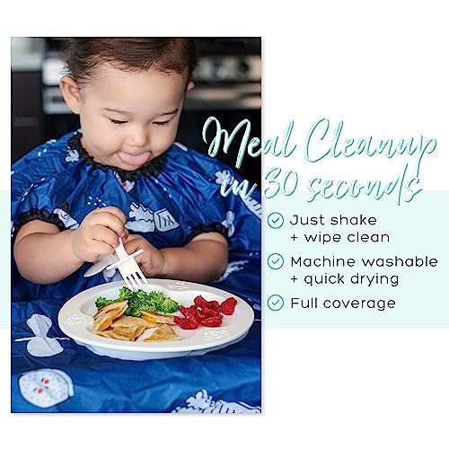 grabease Allover Waterproof Bib for Self-Feeding Infants and Toddlers, Machine Washable, Ages 6-24 Months4