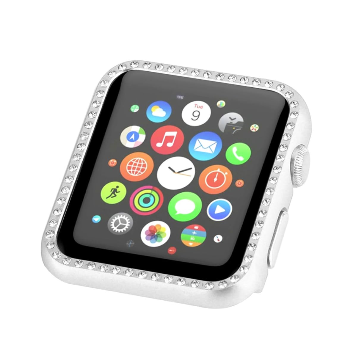 Homoyoyo Case for Watch Diamond Metal Watches Protective Case Cover Frame Se Watches Bumper Aluminum Alloy The Se