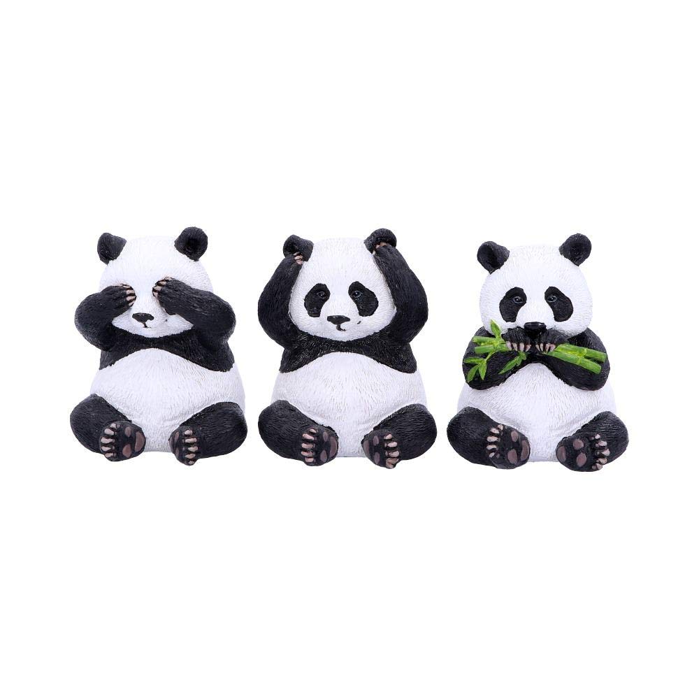 Nemesis Now Three Wise Pandas Bear Ornaments 8.5cm - IN STOCK