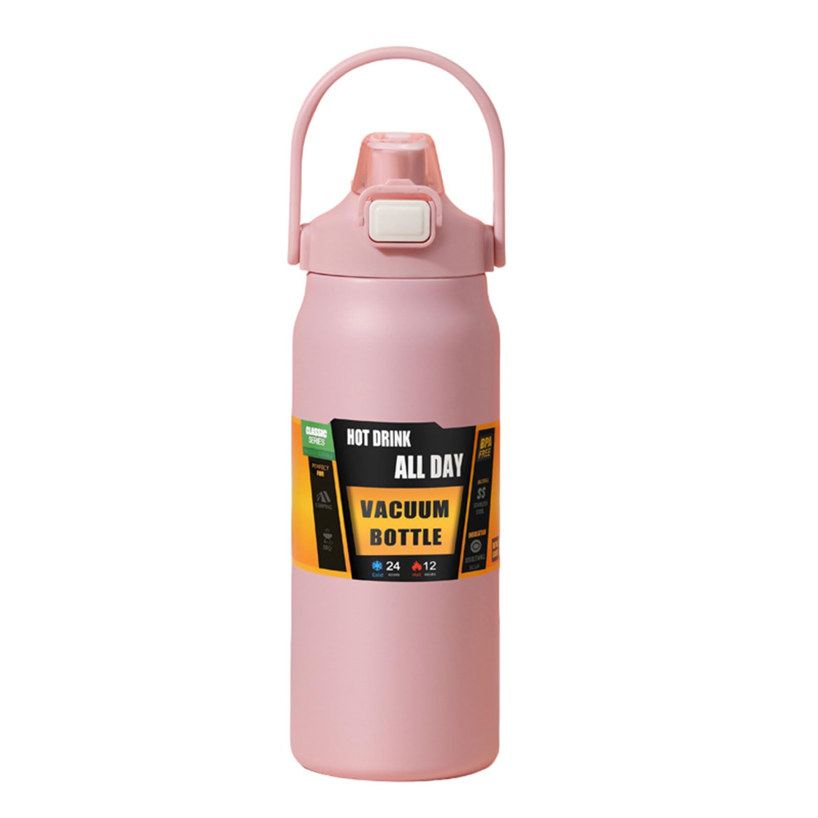 Elnwnnkc Belly Mug 304Stainless Steel Travel Cup Insulated Drinkware Portable Coffee Mug for Sport School Use Sports Bottle
