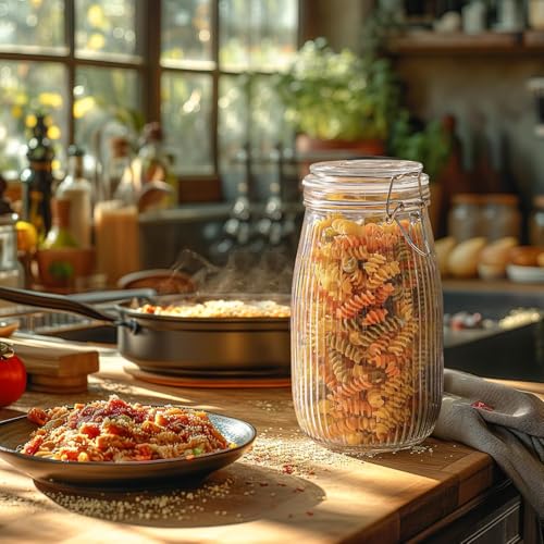 Image of ginoya brothers - Kitchen Glass Jar (1, 2000 Ml. Ballon Jar)