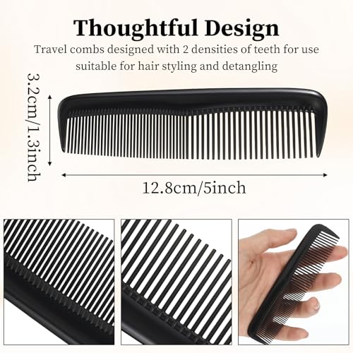200 Peines de Plástico Negro 5 Pulgadas para Cabello miniatura 2