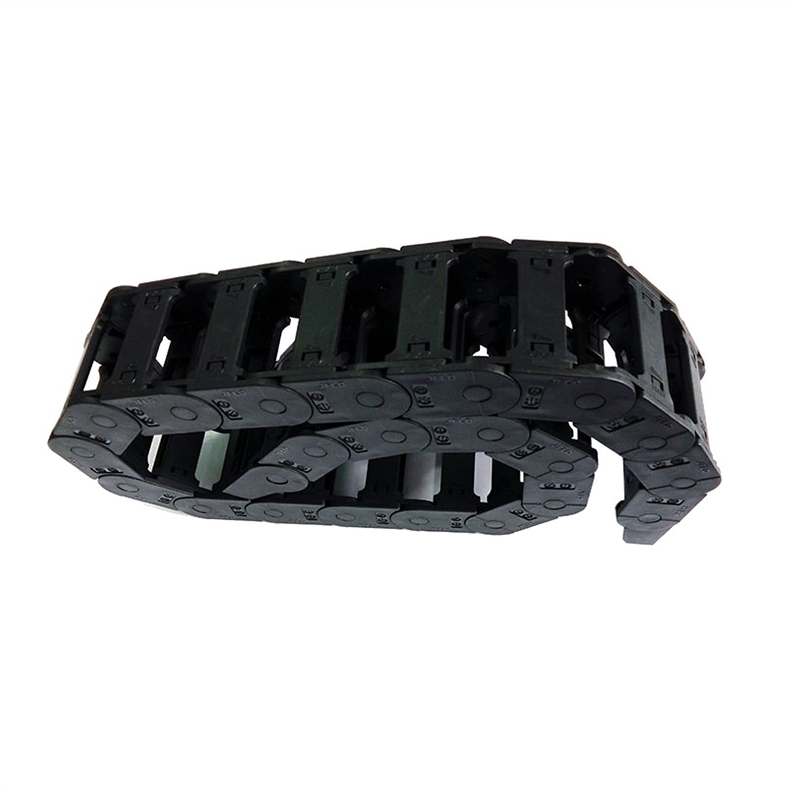 ChaîNe Porte-CâBles 25x57mm 1 Mètre Pont Porteur De Câble De Câble à Chaîne Ouvert Sur Les Deux Côtés Avec Connecteurs D'extrémité Pour Routeur CNC Cable Chaine De Glisser