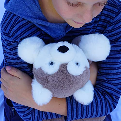 Sensory4U Weighted Stuffed Animal - Super Soft Cute Dog Weighted Puppy Wolf Husky - 2.5Lbs Weight - Comfy Weighted Plush Toy For Kids & Adults #TOP3