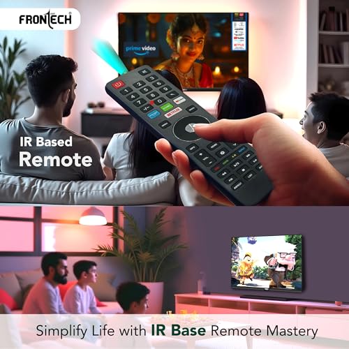 Image of FRONTECH 60.96 cm (24 inch) HD LED TV | 1366x768 Resolution | 20W Sound Output | Multiple Ports | Black Glossy Finish (TV-0021)