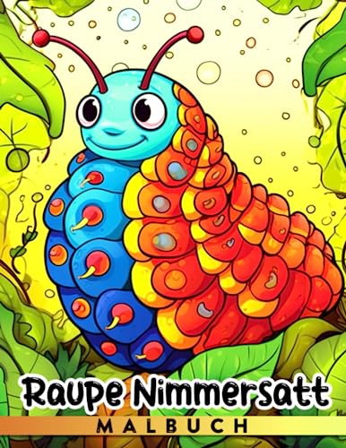 Raupe Nimmersatt Malbuch: 30 illustrierte Ausmalbilder von Monarchfaltern...