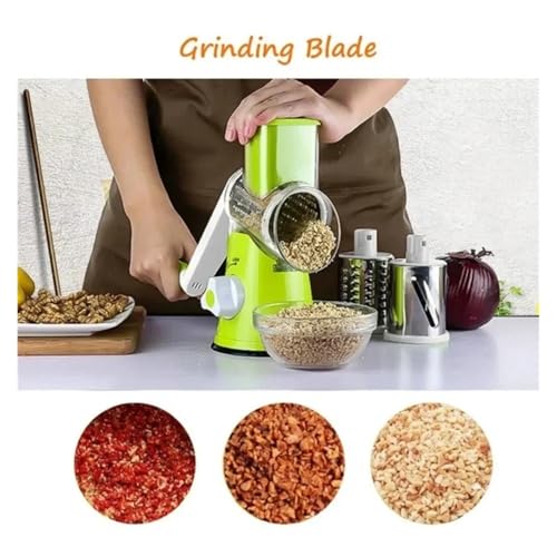 Rallador giratorio manual azul para cocina miniatura 4