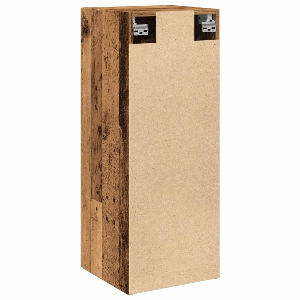 vidaXL Armadietto da parete in legno anticato/marrone, 34,5 x 34 x 90 cm, armadio in legno ingegnerizzato per soggiorno/casa