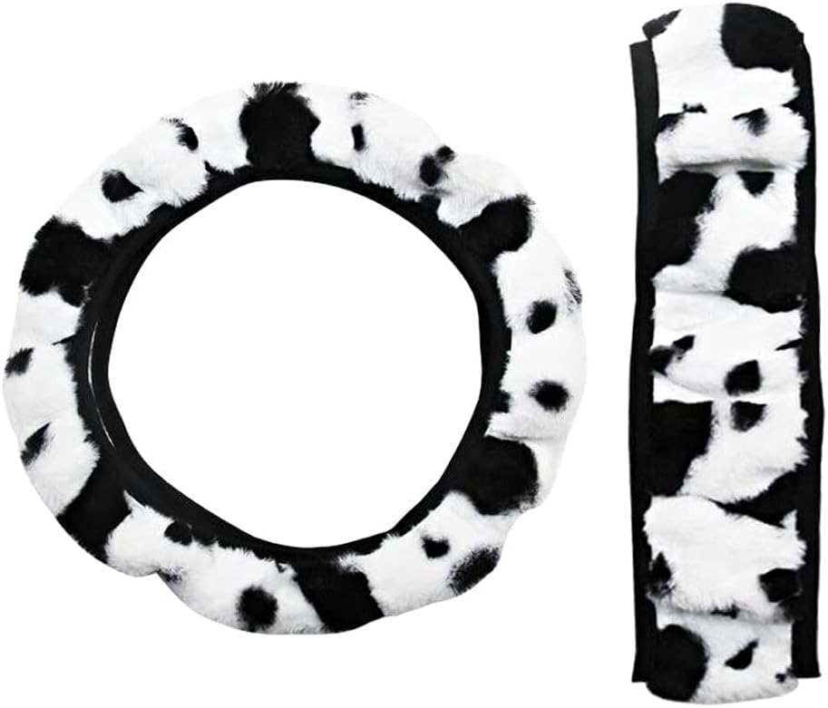 Coprivolante Auto In Peluche 3 Pezzi - Universale Per Volante, Cambio E Freno Di Stazionamento - Foto 9