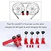 IHOTDER 5PCS Car Dual Cam Clamp Camshaft Kit - Anti Slip Locking Timing Tool Kit for Single/Twin/Quad Camshaft Clamp Engine - Universal Car Accessories Cam Bearing Tool