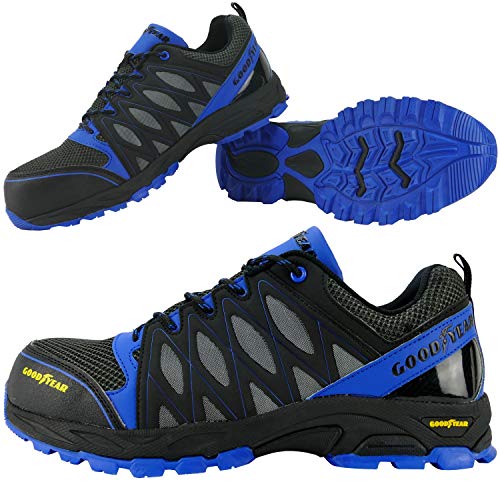 Goodyear Herren Gyshu1503 Sicherheitsschuhe, Mehrfarbig, 42 EU 7 Goodyear Sicherheitsschuh 1503 WT Black Edition S1P - SRA Gr. 36-48 Größe 43