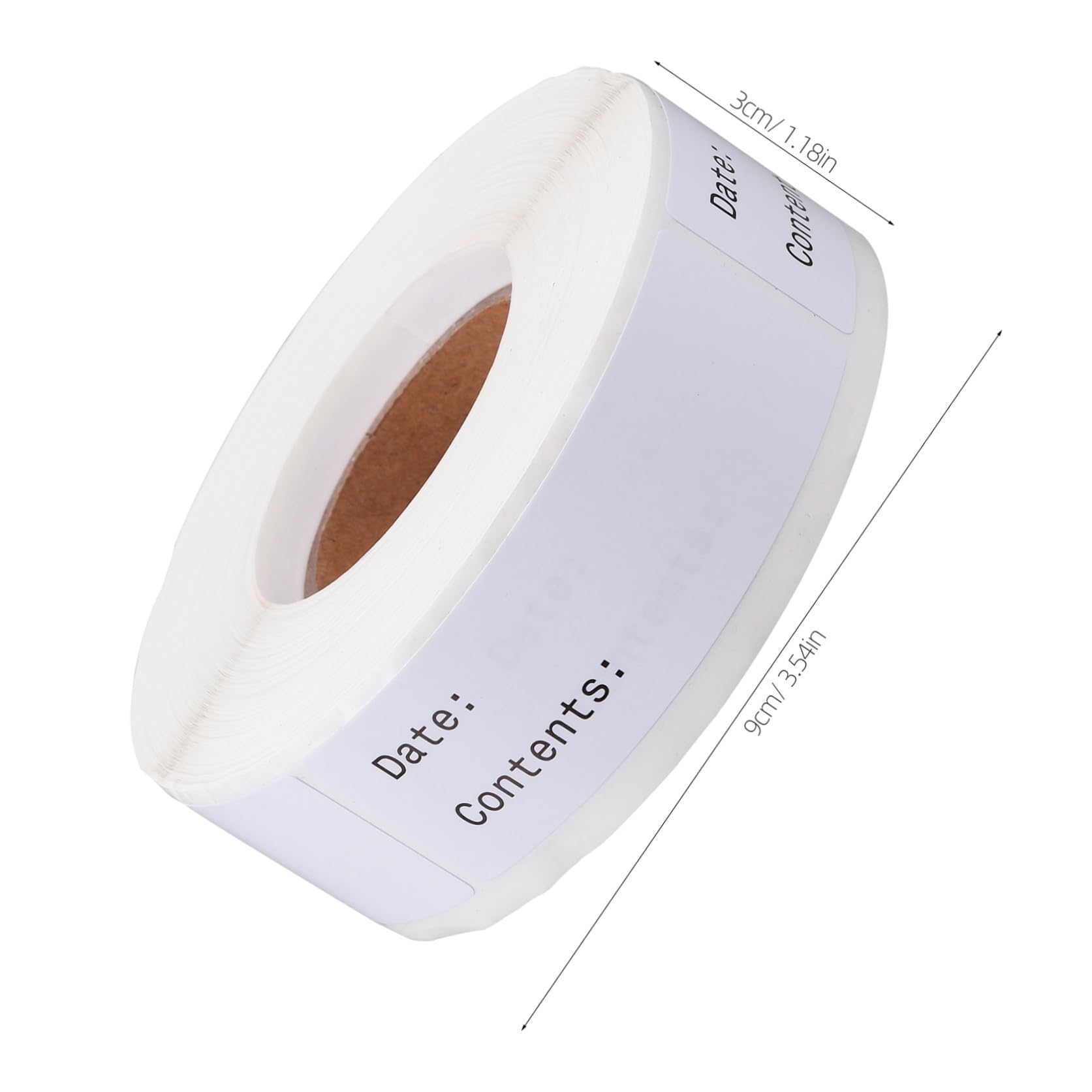 2rotoli Etichette Adesive Per Data Alimentare Stickers Classificati Per Facili Applicare Su Lisce Per Cucina e Conservazione Alimenti