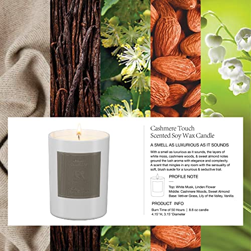 Esna Home Leblanc Mount Fuji Luxury Aromatherapy Scented Candles | Essential Oil All Natural Soy Candles Meditation Gifts For Women | 8.8Oz 50 Hours Votive White Candle | Decor For Home Scented #TOP2