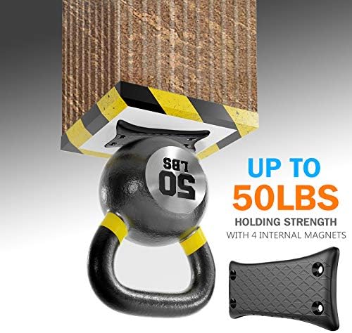 Miniatura 3 de Gun Magnet Mount, 50 Lbs Rating,Rubber Coated Gun Holder for Pistol, Handgun, Shotgun, Rifles, Revolvers, Safe, Hunting, Firearm Accessories, Using