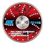OX Tools TX10R-300/20 OX-TX10R Spectrum Superior Turbo Diamond Blade, 300/20mm, Red