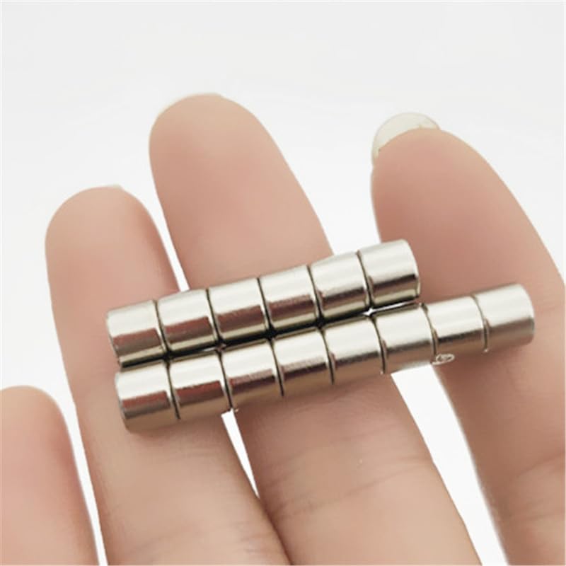20/50/100 imanes redondos de 6 x 4 mm, 6 mm x 4 mm de diámetro de neodimio, 6 x 4 mm (50 unidades)