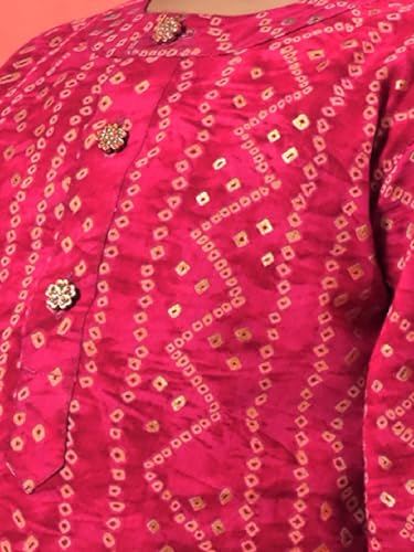 Image of Vastramay Boys' Bandhani Kurta and Patiala Set - Traditional Cotton Ethnic Wear for Infants, Perfect for Weddings and Festive Occasions