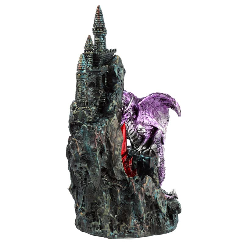 Puckator DRG507 Dark Legends Fire Breather LED Cliff Top Castle, Colourful, único - Image 4