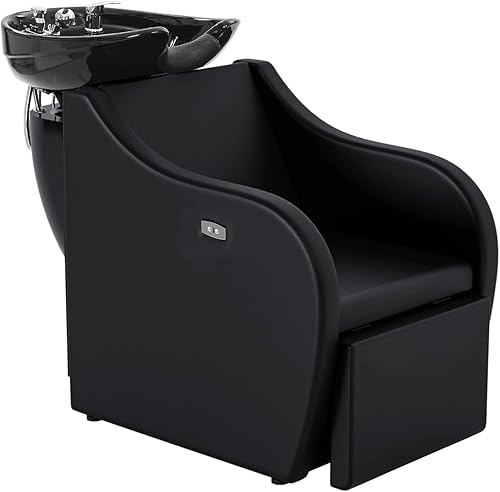 OmySalon Fregadero de champú para salón, silla de lavado de cabello con cuenco de champú de porcelana, estación de champú eléctrica, silla de disponible en Yaxa Colombia