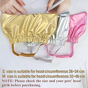 Pet Shower Cap  Waterproof Reusable Bath Ear Covers with Adjustable Strap Prevent Water in Ears Elastic Headgear for Cat Dog Kitten Puppy m 126181 Gold  Cucciolini Doodles Pet shower cap  waterproof reusable bath ear covers with adjustable strap prevent water in ears elastic headgear for cat dog kitten puppy m 12 6 18 1 gold   cucciolini doodles