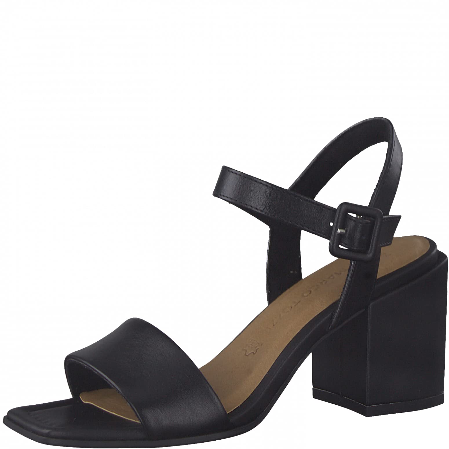 Marco Tozzi Women's 2-2-28328-28 Heeled Sandal, BLACK ANTIC, 5.5 UK