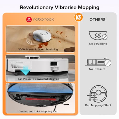 roborock S7 Max Ultra Robot Vacuum and Mop Combo, Auto Mop Drying and Washing, Self-Emptying and Refilling, 5500Pa Suction, Reactive Tech Obstacle Avoidance, White (RockDock Ultra Series) - Image 2