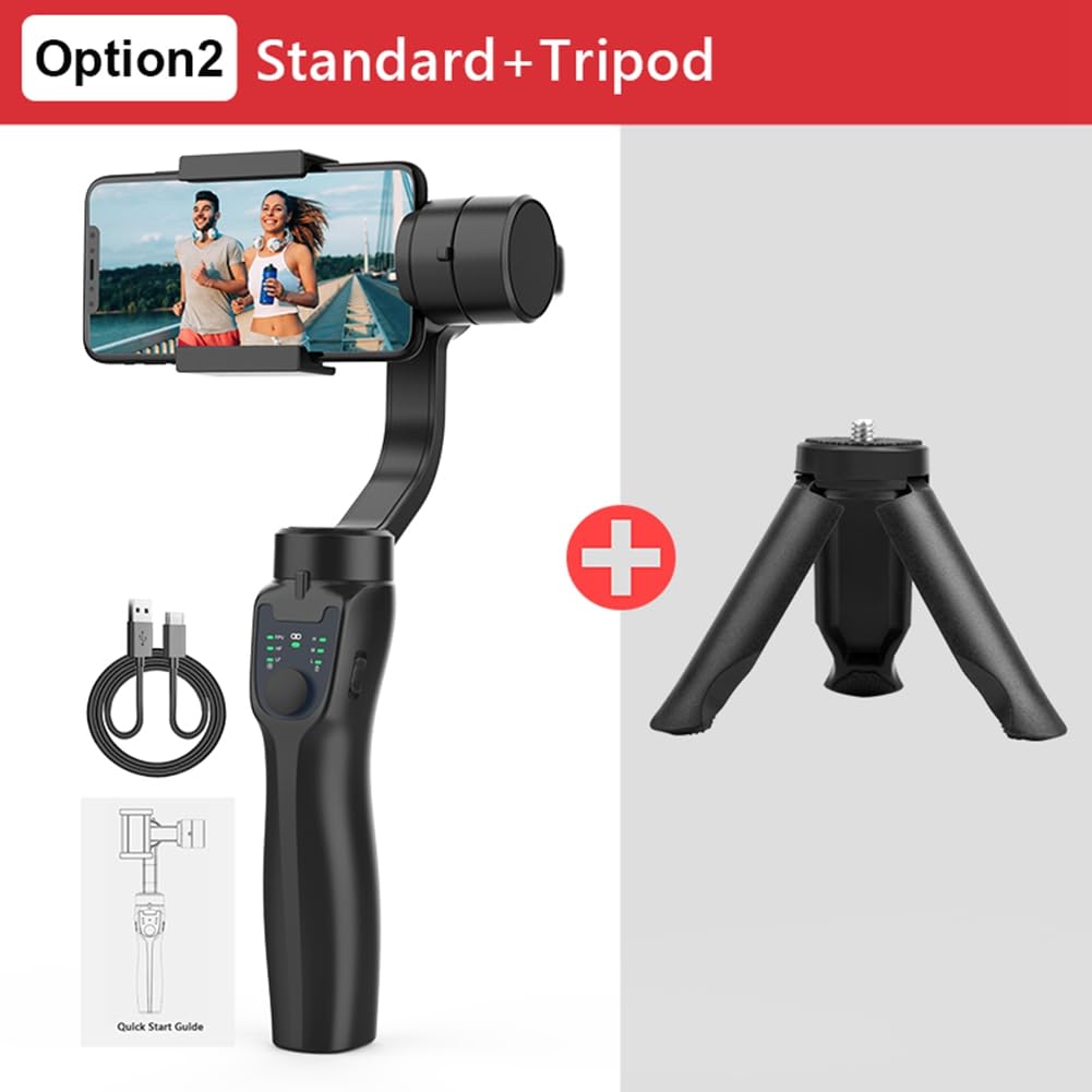 F8 Handheld 3- Gimbal Stabilizzatore Telefono Supporto Anti Shake Video Registrazione Stabilizzatore per Cellulare Smartphone Facile da installare