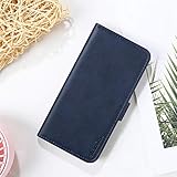 Suede Texture PU Leather Wallet Phone Case Compatible with Doogee V Max Plus, Magnetic Flip Cover with Card Slots and Full Protection (Blue) - Image 7