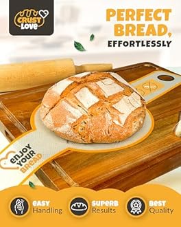 Silicone Bread Sling for Dutch Oven – Non-Stick Sourdough Sling & Baking Mat – Reusable & Easy to Clean – Heat Resistant to 480°F – Silicone Sourdough Sling for Artisan Bread Baking Supplies