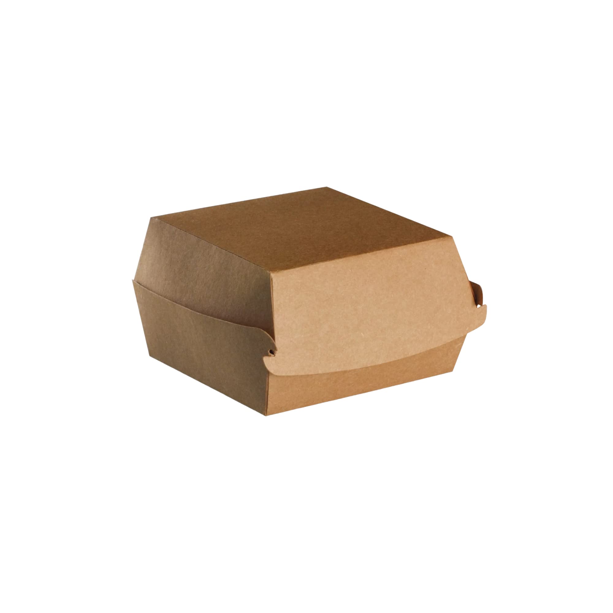 Générique 600 Boites burger en carton kraft brun S 10x10x7 cm petite taille
