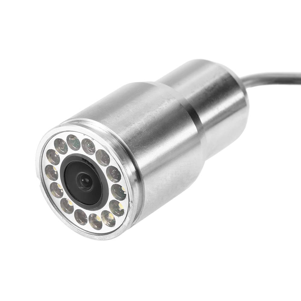 Unterwasser-Angelkamera, Angelkamera mit Infrarot-Nachtsichtlicht, Angelkamera, Unterwasserkamera Zum Angeln, 12 LED-Lichter, Meeres-/EIS-/Seeangeln